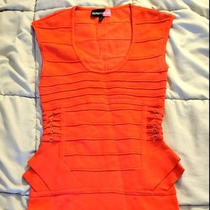 Coral mini dress size small
